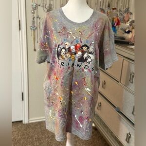 Tie dye‎ Bad guys  FRIENDS short sleeve shirt